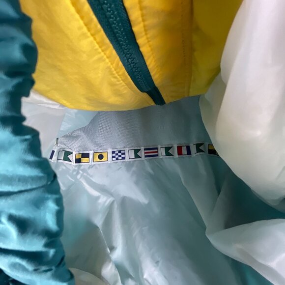 Vintage Catalina Windbreaker Jacket Nautical Flag Detail Men's M Outdoor Casual - Picture 5 of 9